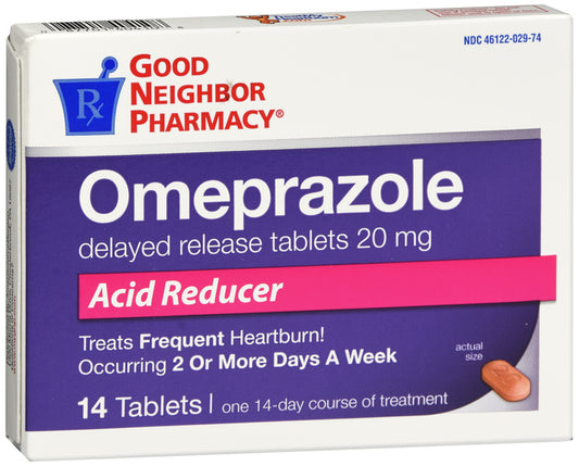 Omeprazole Acid Reducer 20mg Tablets 14ct