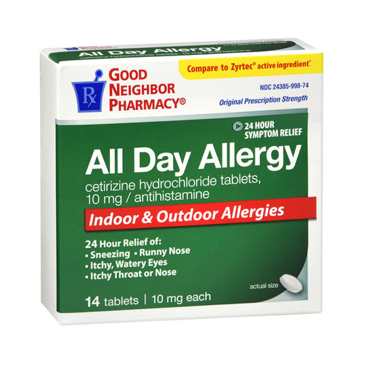 GNP All Day Allergy 10mg Tablets 14ct