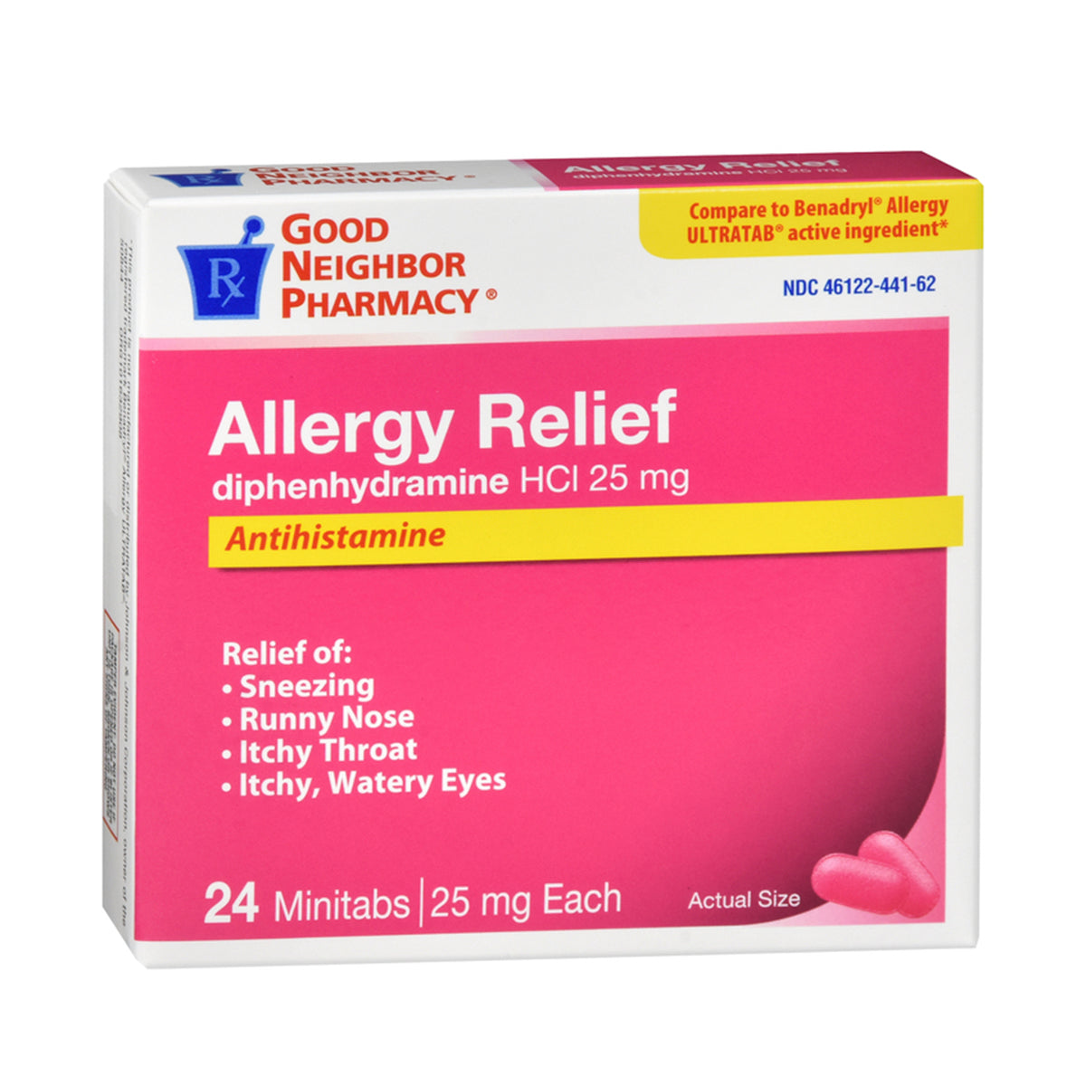 GNP Allergy Relief 25mg Minitabs 24ct