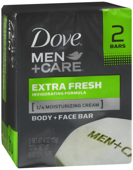 DOVE MEN BAR SOAP EXTRA FRESH 2X4.25OZ