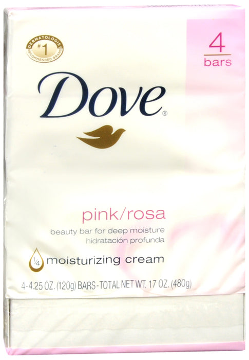 DOVE BAR SOAP PINK 4X4.25OZ