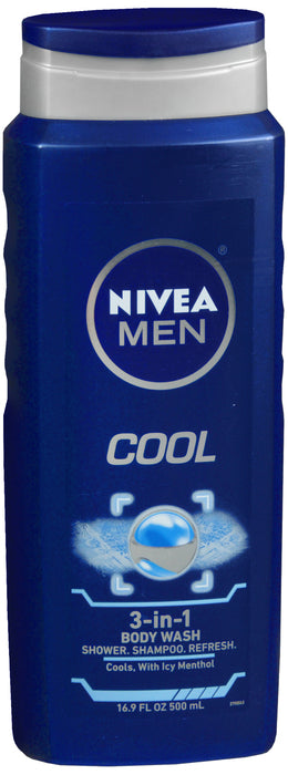 NIVEA MEN'S BODY WASH MENTHOL COOL 16.9 OZ