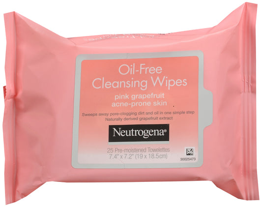 Neutrogena Oil-Free Pink Grapefruit Cleansing Wipes 25ct