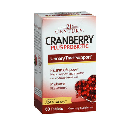 21st Century Cranberry Plus Probiotic Tablets 60ct