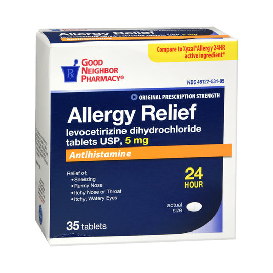 GNP Allergy Relief 24 Hour, 5mg, Tablets 35ct